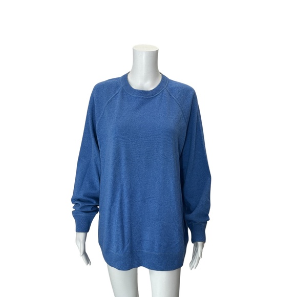 Brunello Cucinelli Blue Cashmere Crewneck Sweater Size Mens 54/XL - Picture 1 of 6